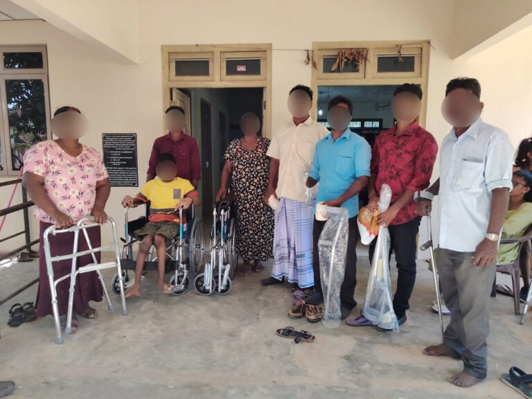 60 Assistive Devices Distributed in Kilinochchi