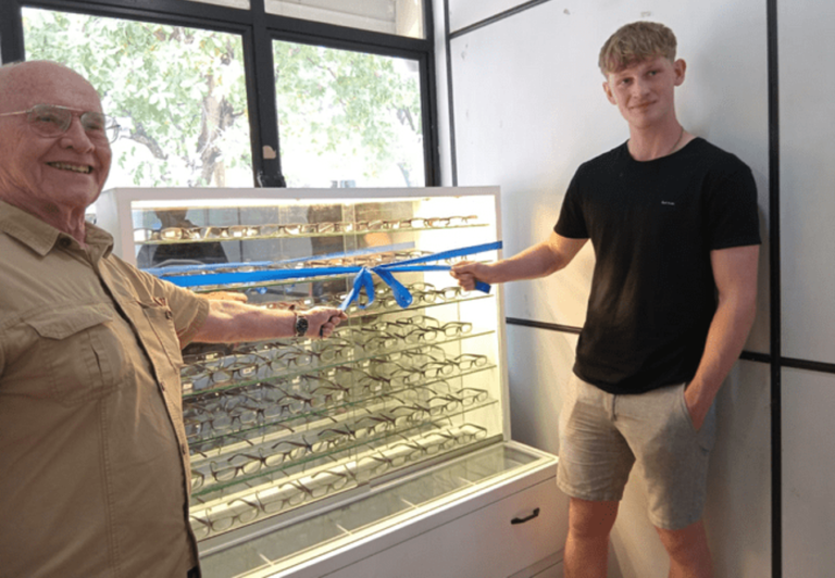 Rtn. A. W. Tony Wakefield Strengthens CFH Eye Unit